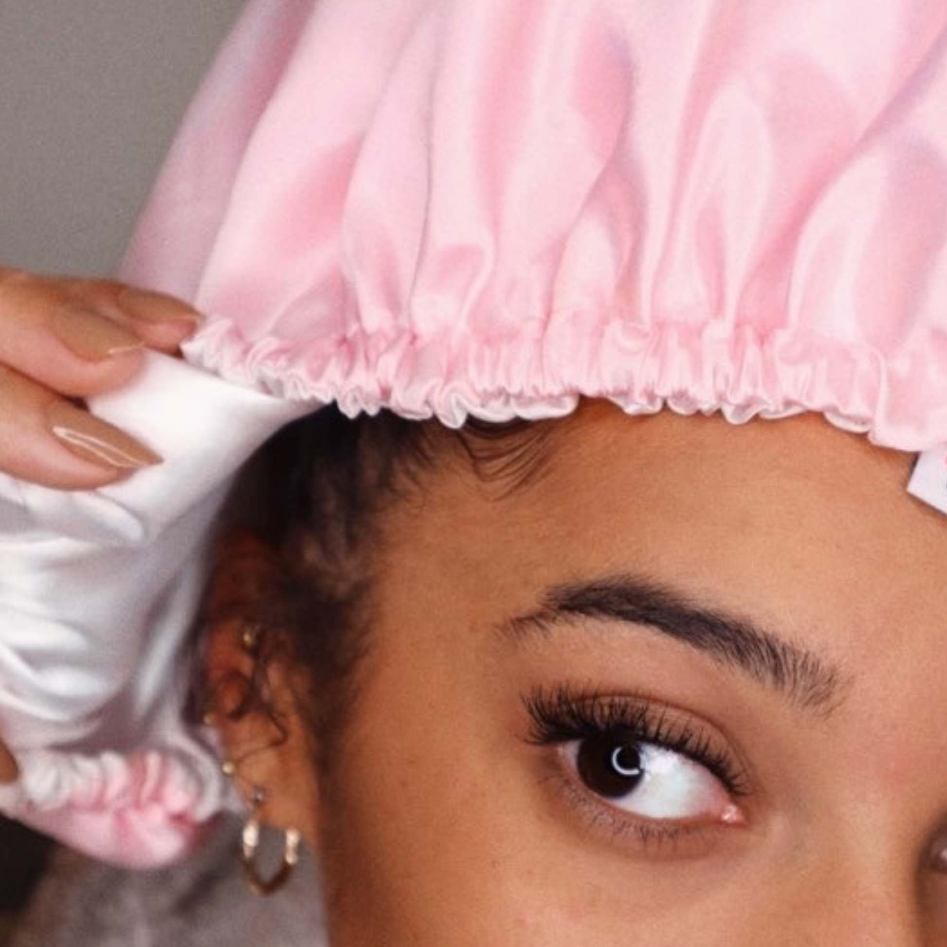 curly hair satin bonnet